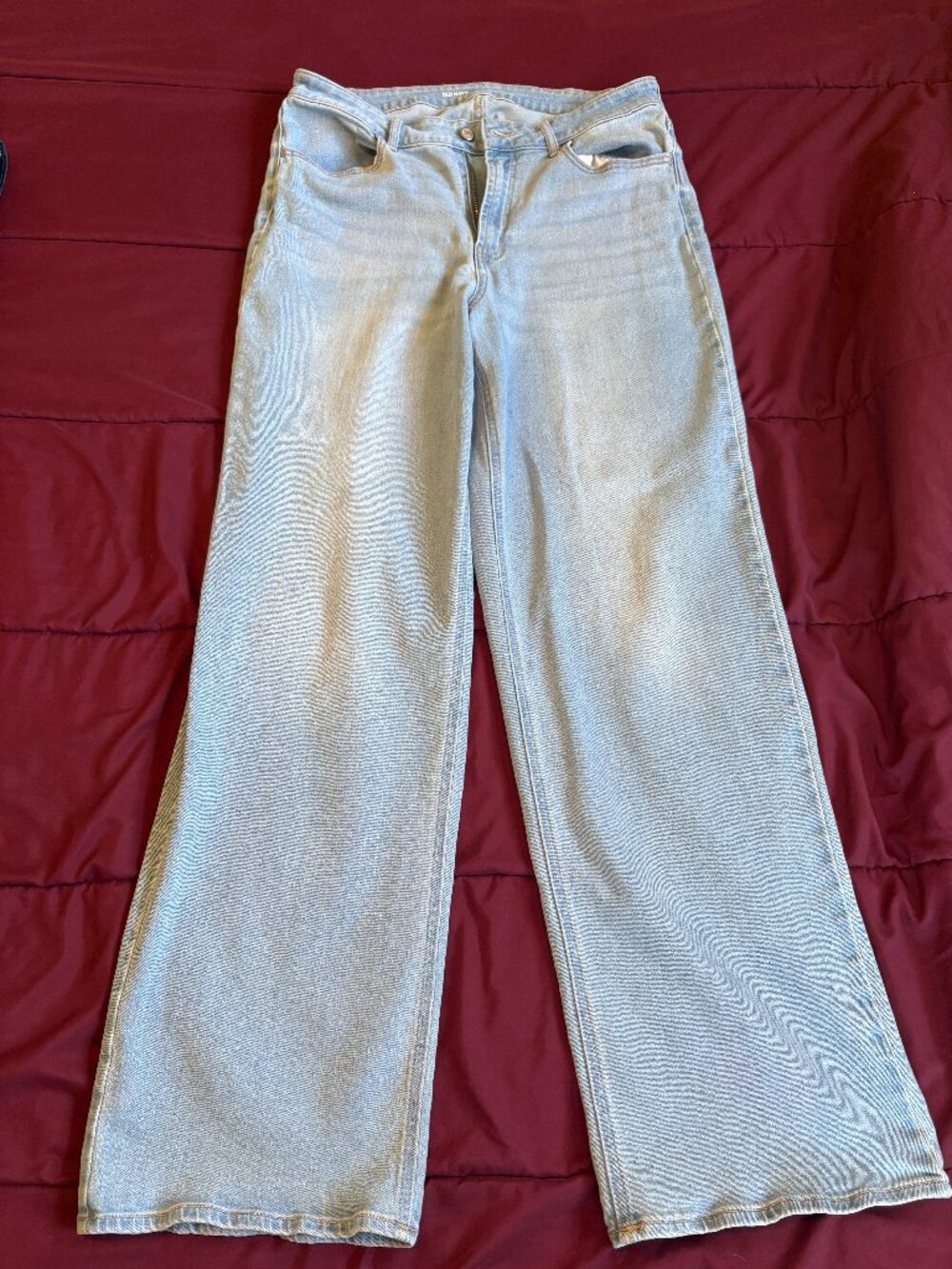Old Navy high-rise, wide leg jeans